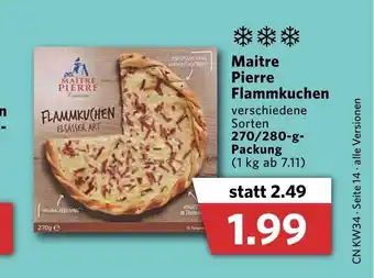 Combi Maitre Pierre Flammkuchen 270-280g Angebot