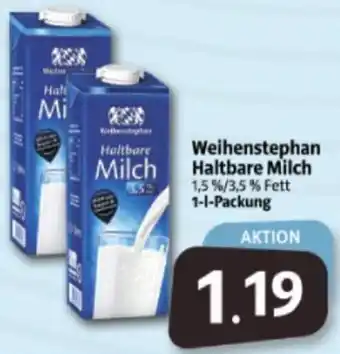 Markant Markt Weihenstephan Haltbare Milch 1 L Packung Angebot