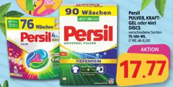 Markant Markt Persil PULVER, KRAFT-GEL oder 4in1 DISCS 75-100-WL Angebot