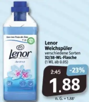 Markant Markt Lenor Weichspüler 32/38-WL-Flasche Angebot