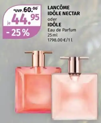 Müller LANCÔME IDÔLE NECTAR oder IDÔLE Eau de Parfum 25 ml Angebot