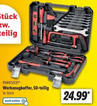 Lidl PARKSIDEⓇ Werkzeugkoffer, 50-teilig Angebot