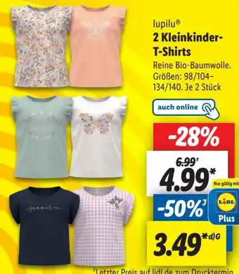 Lidl lupiluⓇ 2 Kleinkinder-T-Shirts Angebot