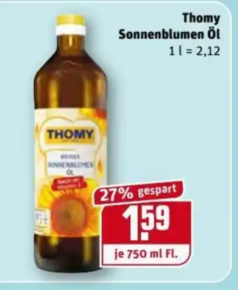 REWE Center Thomy Sonnenblumen öl 750ml Angebot