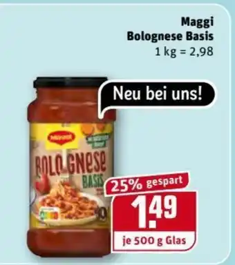 REWE Center Maggi Bolognese Basis 500g Angebot