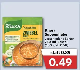 Combi Knorr Suppenliebe 750ml Angebot