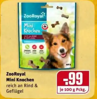 REWE Center ZooRoyal Mini Knochen 100g Angebot