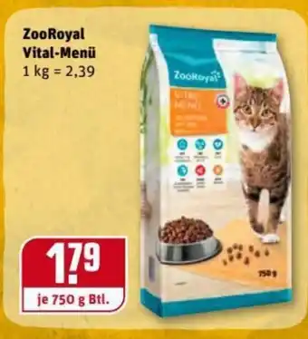 REWE Center ZooRoyal Vital Menü 750g Btl. Angebot