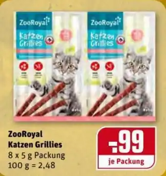 REWE Center ZooRoyal Katzen Grillies 8x5g Angebot