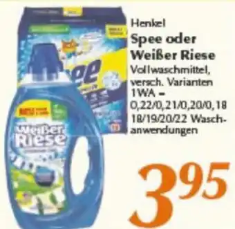 inkoop Henkel Spee oder Weißer Riese Vollwaschmittel Angebot