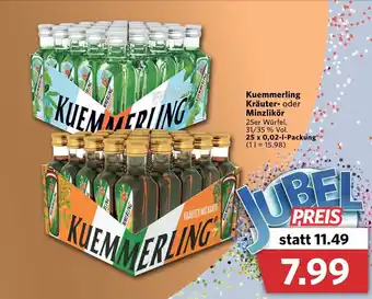 Combi Kuemmerling Kräuter-Minzlikör 25x0,02L Angebot