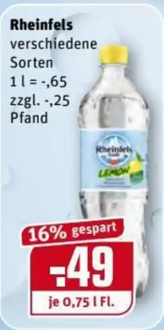 REWE Center Rheinfels 0,75L Angebot