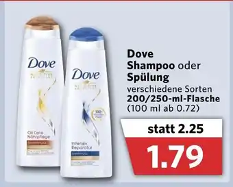 Combi Dove Shampoo Spülung 200/250ml Angebot