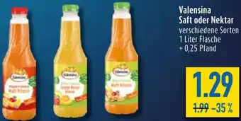 diska Valensina Saft oder Nektar 1 Liter Flasche Angebot