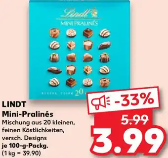 Kaufland LINDT Mini-Pralinés 100 g Packg. Angebot