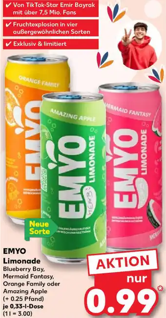 Kaufland EMYO Limonade 0,33 L Dose Angebot