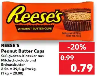 Kaufland REESE'S Peanut Butter Cups 39,5 g Packg. Angebot