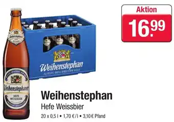 Fristo Getränkemarkt Weihenstephan Hefe Weissbier 20x0,5 L Angebot