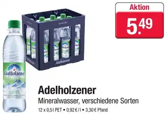 Fristo Getränkemarkt Adelholzener Mineralwasser 12x0,5 L Angebot