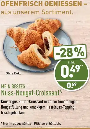 Aldi Nord Mein Bestes Nuss Nougat Croissant Angebot