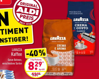 Aldi Nord Lavazza Kaffee 1kg Angebot