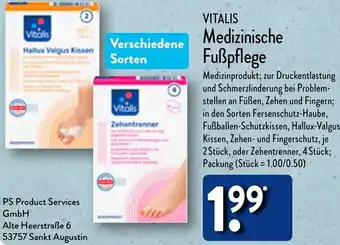 Aldi Nord VITALIS Medizinische Fußpflege Angebot