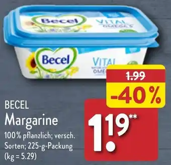 Aldi Nord BECEL Margarine 225 g Packung Angebot