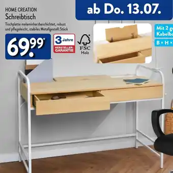 Aldi Nord HOME CREATION Schreibtisch Angebot