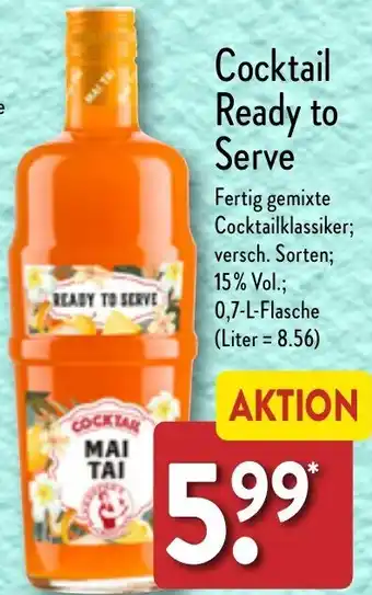 Aldi Nord Cocktail Ready to Serve 0,7 L Flasche Angebot