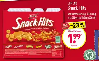 Aldi Nord Lorenz Snack Hits 320g Angebot