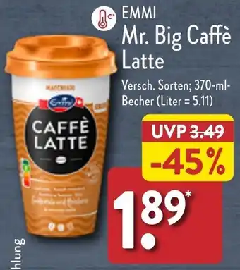 Aldi Nord EMMI Mr. Big Caffè Latte 370 ml Becher Angebot