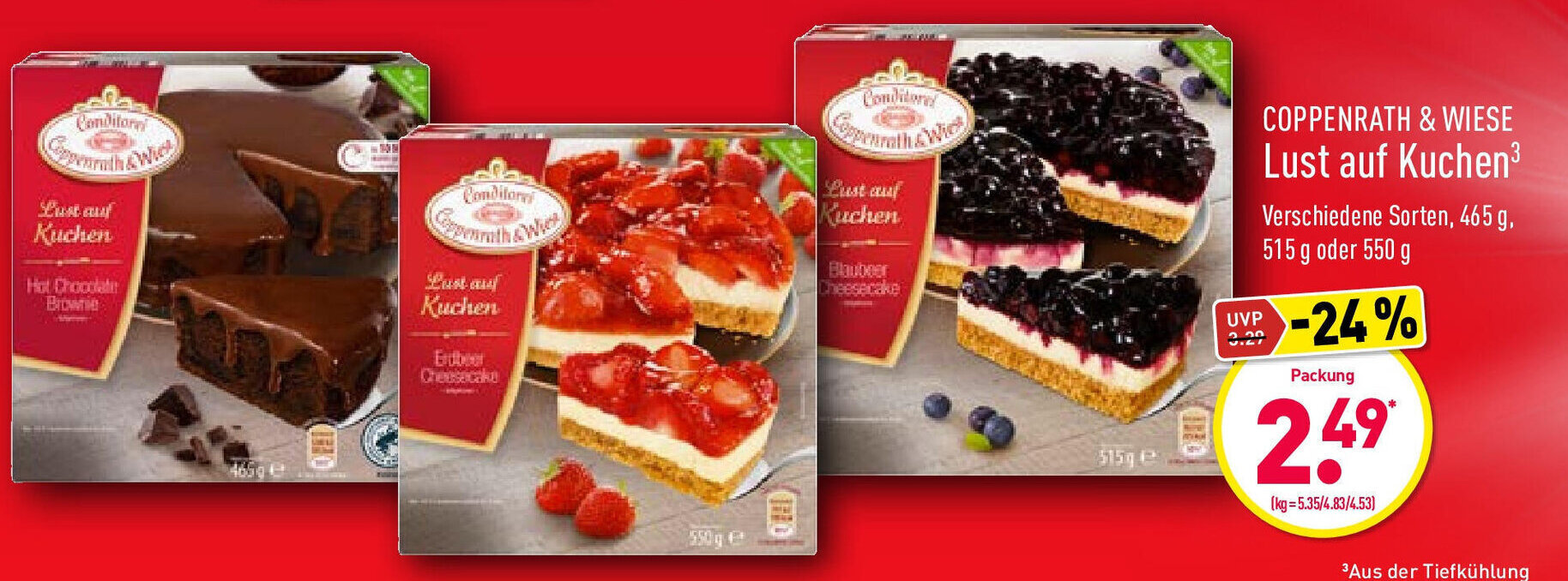 Coppenrath & Wiese lust auf kuchen Angebot bei Aldi Nord