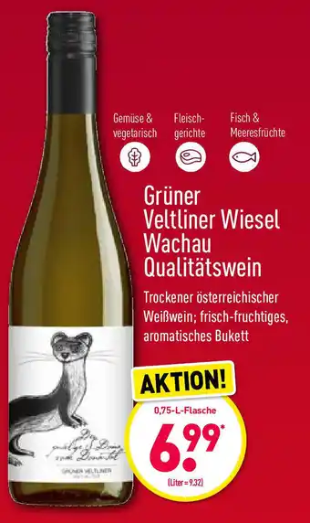 Aldi Nord Grüner Veltliner Wiesel Wachau Qualitätswein 0,75L Angebot