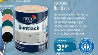 Aldi Nord Deco Craft Buntlack 1L Angebot