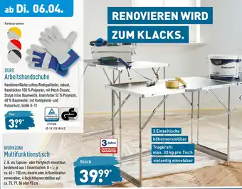 Aldi Nord Workzone Multifunktionstisch Angebot