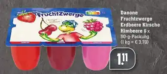 Edeka Neukauf Danone Fruchtzwerge Erdbeere Kirsche Himbeere 6x50g Angebot