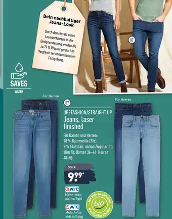 Aldi Nord UP2Fashion/Straight Up Jeans, laser finished Angebot