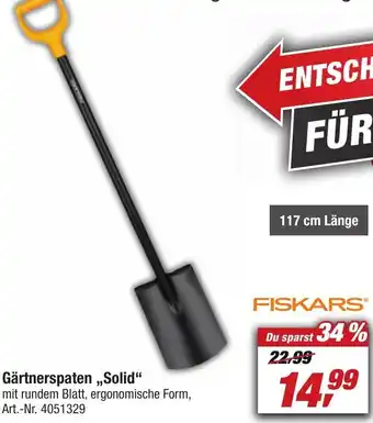 toom Baumarkt FISKARS® Gärtnerspaten ,,Solid“ Angebot