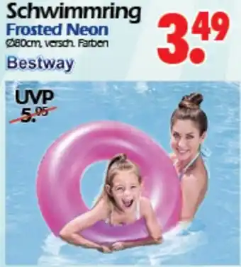 Wreesmann Bestway Schwimmring Frosted Neon Angebot