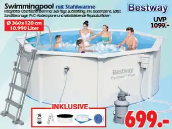 Wreesmann Bestway Swimmingpool mit Stahlwanne 10.990 Liter Angebot