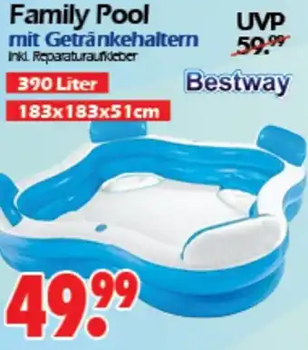 Wreesmann Bestway Family Pool mit Getränkehaltern 390 Liter Angebot