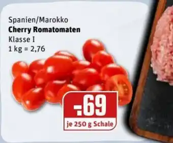 REWE Kaufpark Cherry Romatomaten Spanien/Marokko Klasse 1 1 kg Angebot