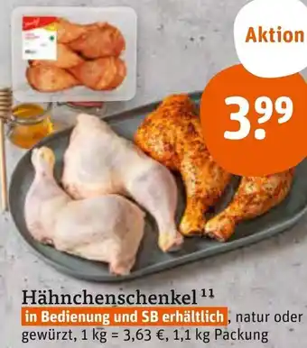 tegut Hähnchenschenkel 1,1 kg Packung Angebot