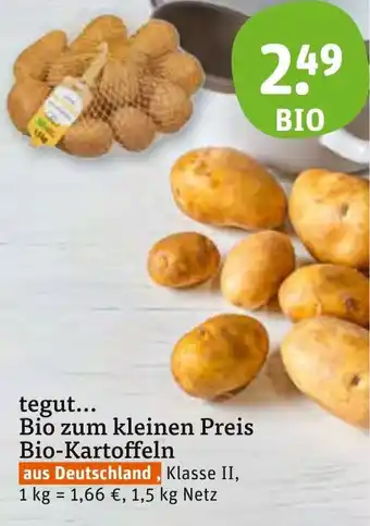 tegut tegut... Bio zum kleinen Preis Bio-Kartoffeln 1,5 kg Netz Angebot