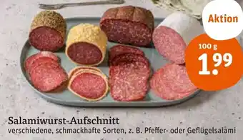 tegut Salamiwurst-Aufschnitt 100 g Angebot