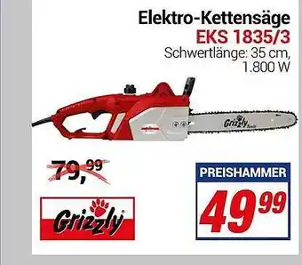 CENTERSHOP Elektro Kettensäge Angebot