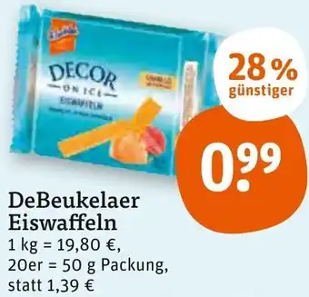 tegut DeBeukelaer Eiswaffeln 50 g Packung Angebot