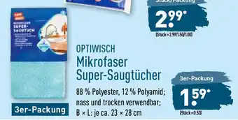 Aldi Nord Optiwisch Mikrofaser Super Saugtücher Angebot