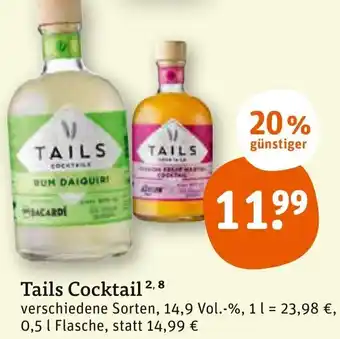 tegut Tails Cocktail 0,5 L Flasche Angebot