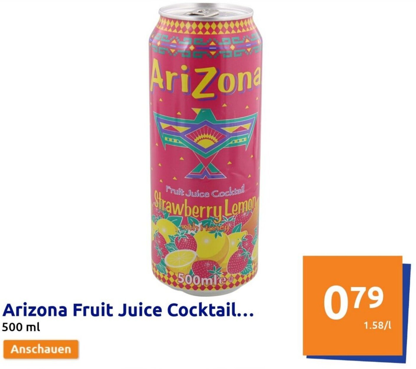 Arizona Fruit Juice Cocktail 500 ml Angebot bei Action